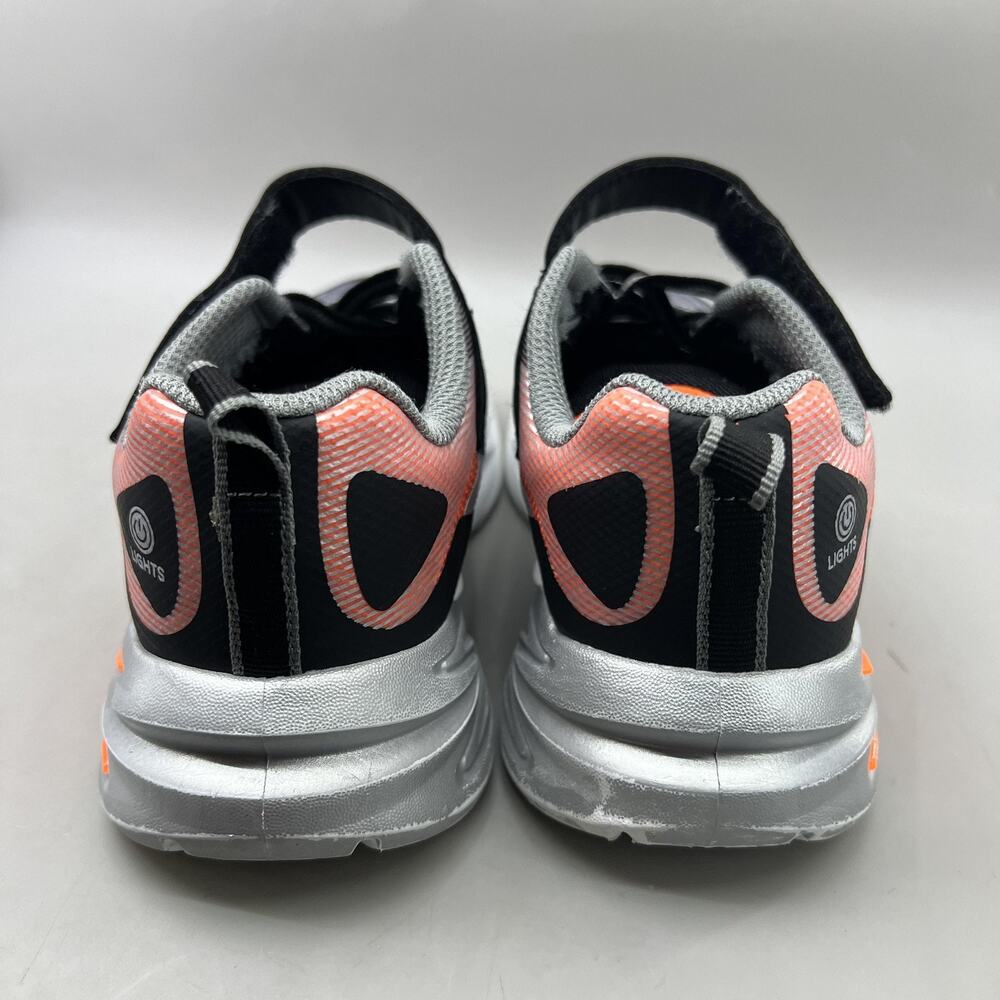Skechers S-Lights Flex-Glow Ultra Shoes Youth Size 1 Black Gray LED Sneakers - Picture 4 of 9